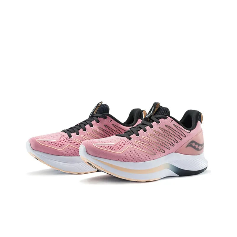 Saucony Endorphin Shift Durable Breathable Low-Top Running Shoes Women's Pink Black-2