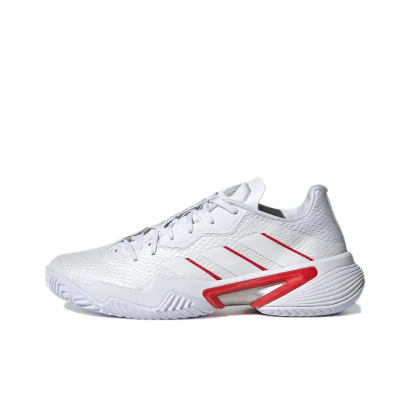 Adidas Barricade 'White Silver Metallic Red' Women's-0