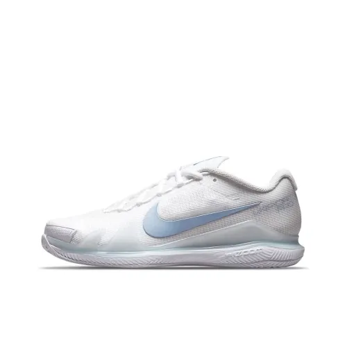 Nike Air Zoom Vapor Pro Tennis Shoes Women's Low-Top White/Ice Blue