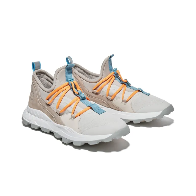 Timberland Brooklyn Leather And Fabric Oxford Trainers 'Light Beige Mesh'-3