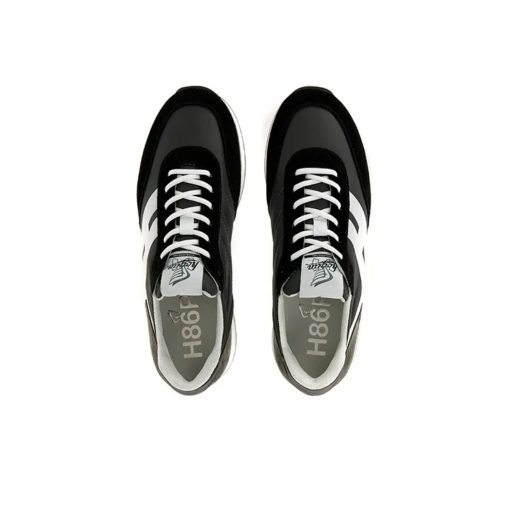 HOGAN H383 Casual Shoes Men Low-Top Gray/Black-3