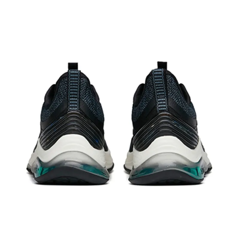 Anta Non-slip Wear-resistant Shock Absorption Low-Top Running Shoes Men's Black Green-4
