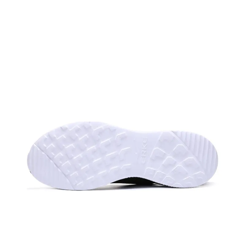 Erke Anti Slip And Wear Resistant Breathable Low Top Casual Running Shoes Men's Black Gold-4