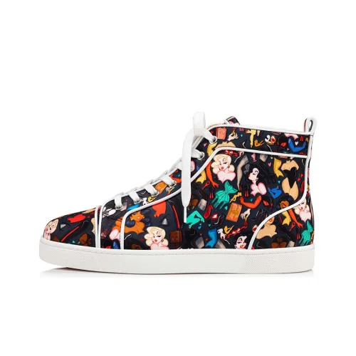 Christian Louboutin Skateboard Shoes Men High-Top Multicolor