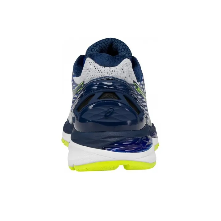 Asics GEL-Nimbus 18 Cushioned Slip-Resistant Low-Top Running Shoes Men's Blue Yellow-2