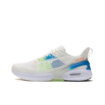 361° Flying Wing Slip Resistant Low Top Running Shoes Men's White Green