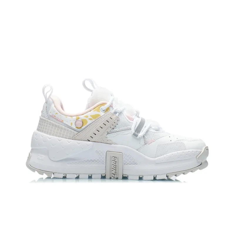 LiNing CF Misty Clouds Of The Ancient City Mountain Low Top Sports Casual Shoes Women's White-1