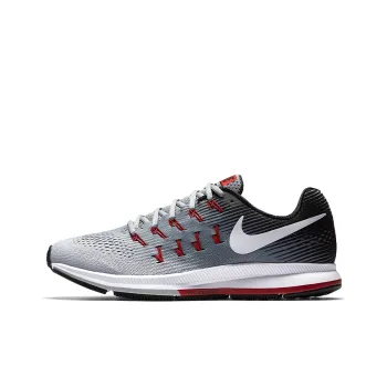 Nike Air Zoom Pegasus 33 Running Shoes Men Low-Top Gray/Black/Red