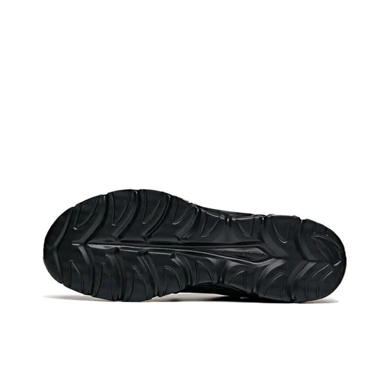 Anta Running Collection Cushioning Slip Resistant Abrasion Resistant Breathable Low Top Running Shoes Men's Black-4