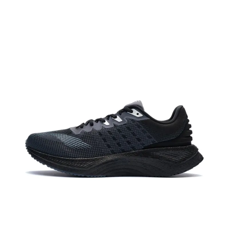 LiNing Shock Absorbers With Slip Resistant And Abrasion Resistant Properties Low Top Running Shoes Men's Black-0