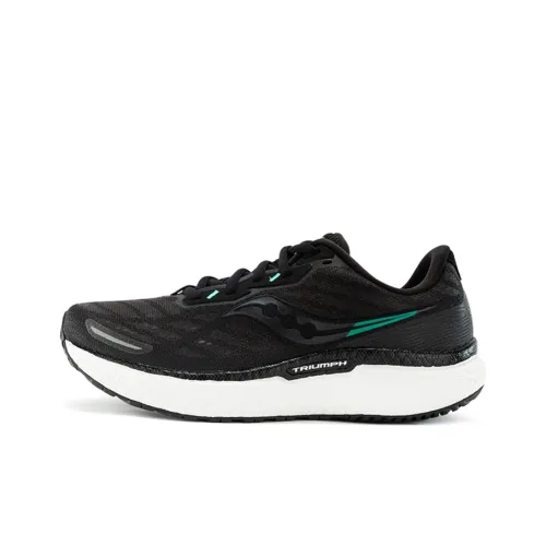 saucony Women's Triumph 19 Wide 'Black White'