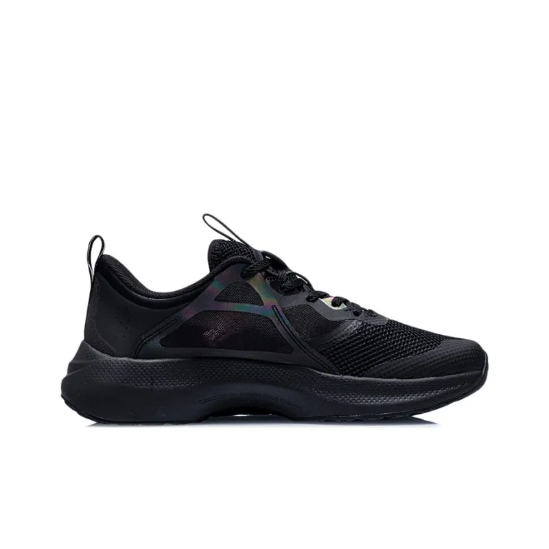 LiNing Comet Breathable Low Top Running Shoes Men's Black-1