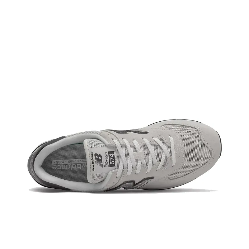 New Balance 574 White Silver-2