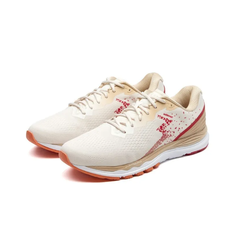 361° Wear-Resistant Low-Top Running Shoes Men's White Umber Comfortable Cushioning Sports-2