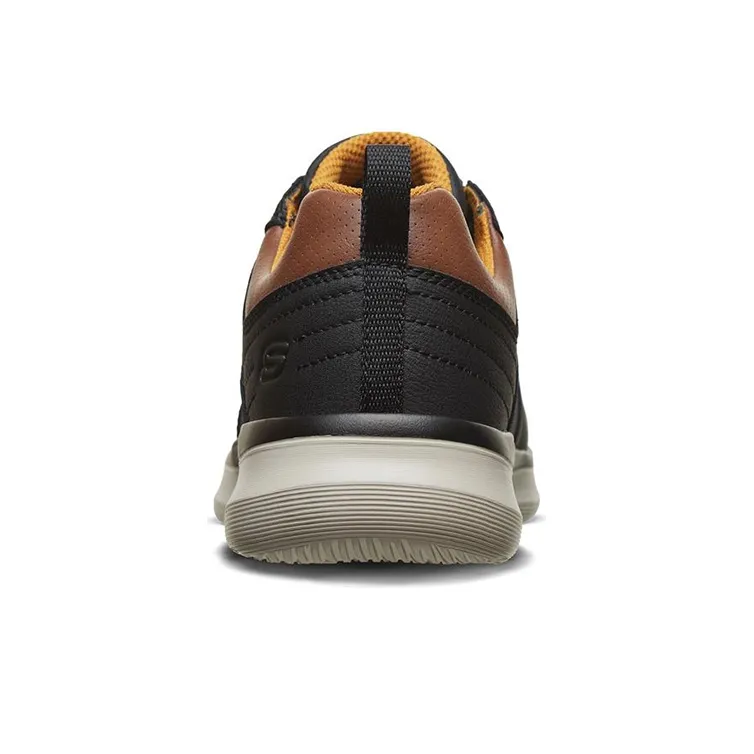 Skechers Delson 2.0 Casual Shoes Men Low Top Black/Brown-3