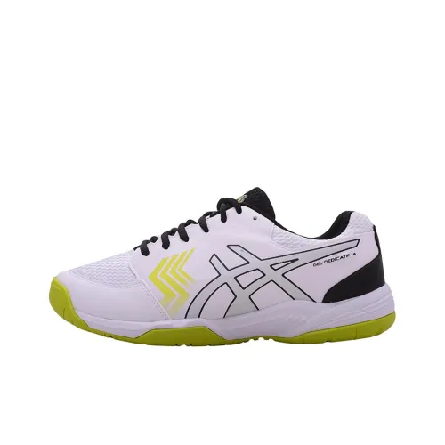 Asics Gel-Dedicate 5 Tennis Shoes Men Low-Top White/Yellow