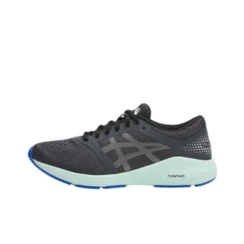 Asics Roadhawk Ff Durable Breathable Low-Top Running Shoes Women's Graphite Gray Mint Green