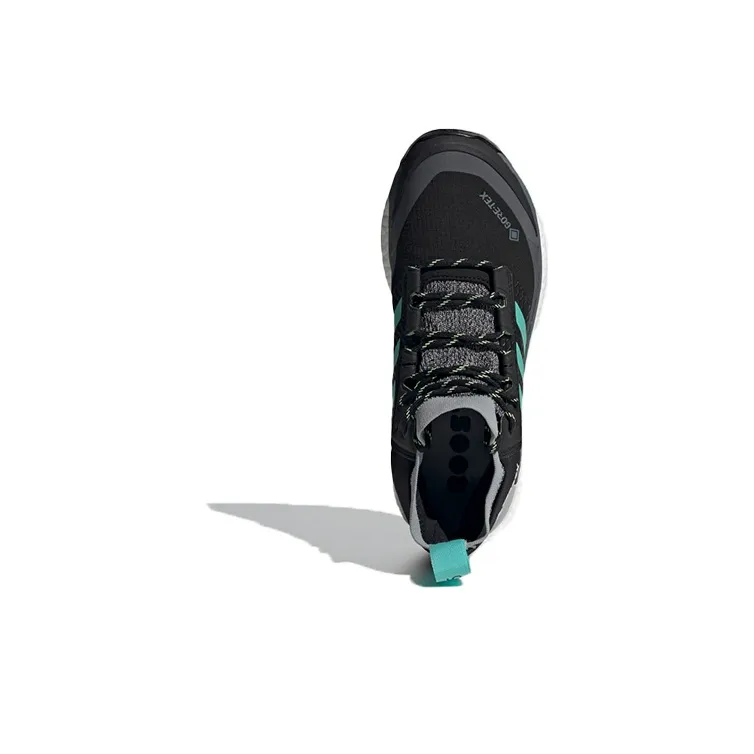 Adidas Terrex Free Hiker GTX Breathable Mid-Top Outdoor Shoes Unisex Black Gray Color-4