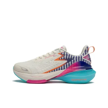 THREE BODY x 361° Durable Breathable Lightweight Low Top Running Shoes Men's White Purple
