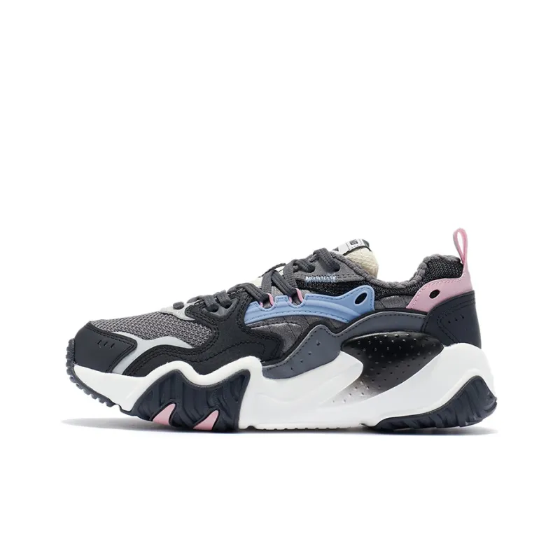 LiNing Cat Paw Lite Waterproof Low Top Running Shoes Women's Shadow Gray-0