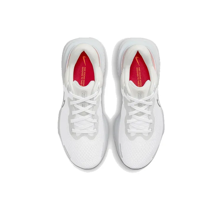 Nike ZoomX Invincible Run Flyknit White Pure Platinum Chile Red-3