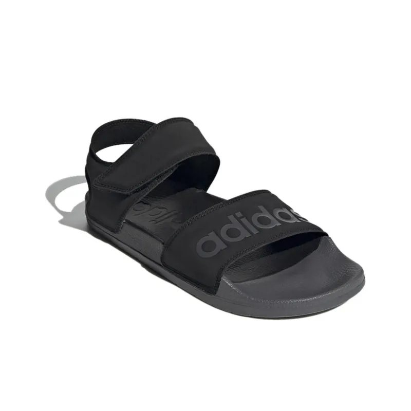 Adilette Adidas Sandal 'Black Grey'-2