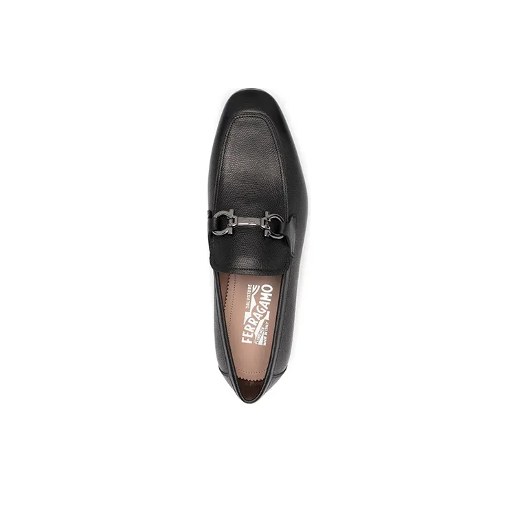 FERRAGAMO Gancini Leather Loafers-3