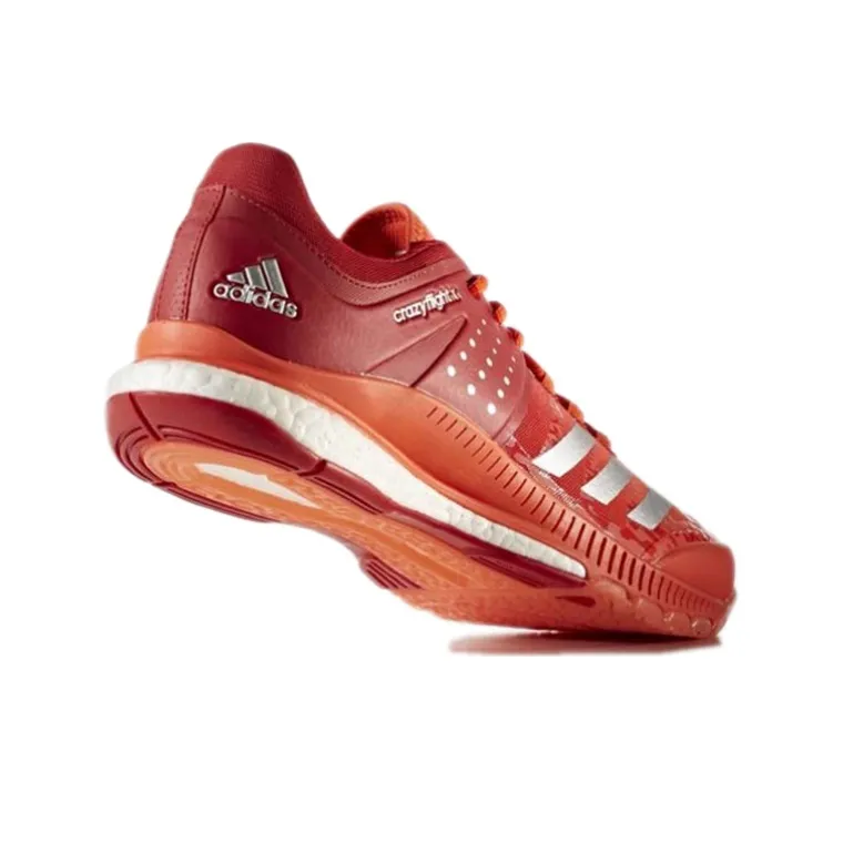 Adidas Crazyflight Volleyball Wear Resistant Slip Resistant Low Top Running Shoes Men's Red-3