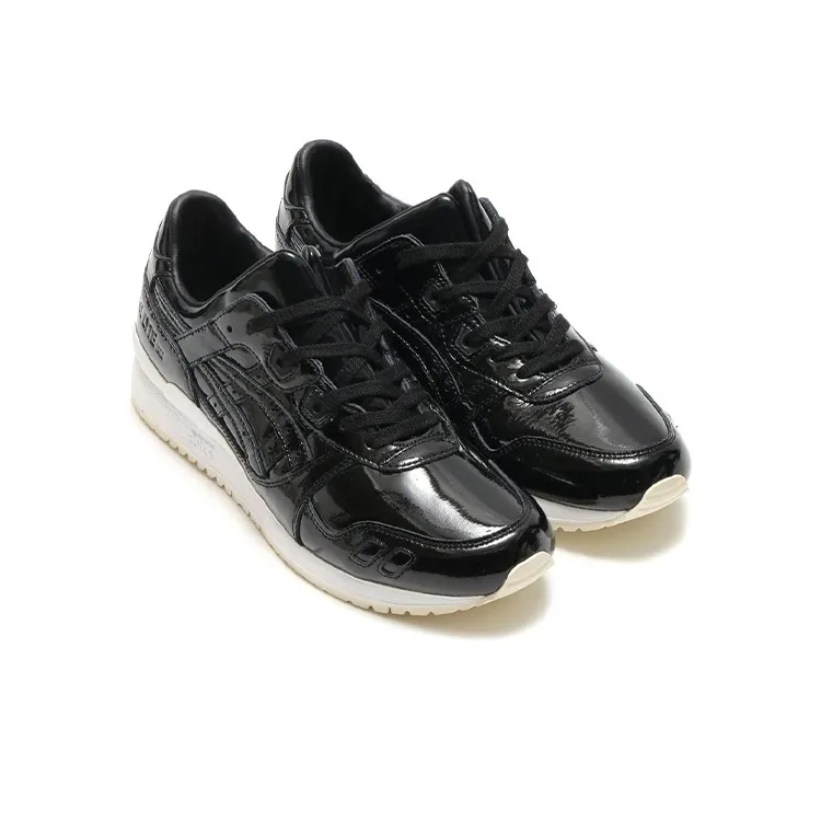 Asics Gel-Lyte 3 Wear-resistant And Lightweight Low-Top Running Shoes Men's Black White-2