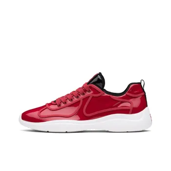 PRADA America's Cup Cushioning Anti-Slip And Wear-Resistant Low-Top Athletic Shoes Men's Red
