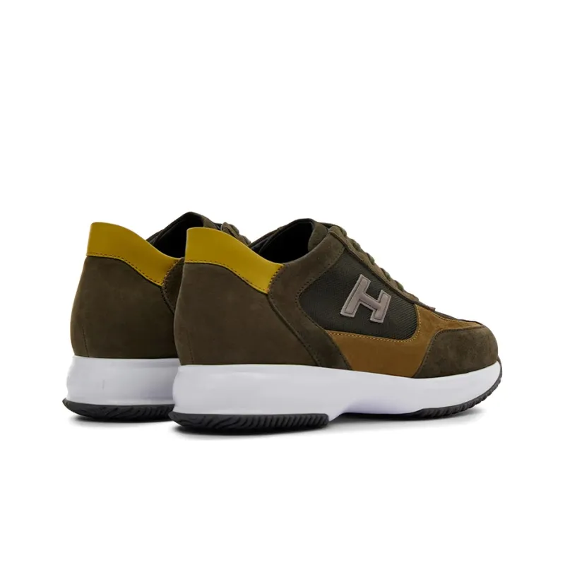 HOGAN Interactive Running Shoes Men Low-Top Green-3