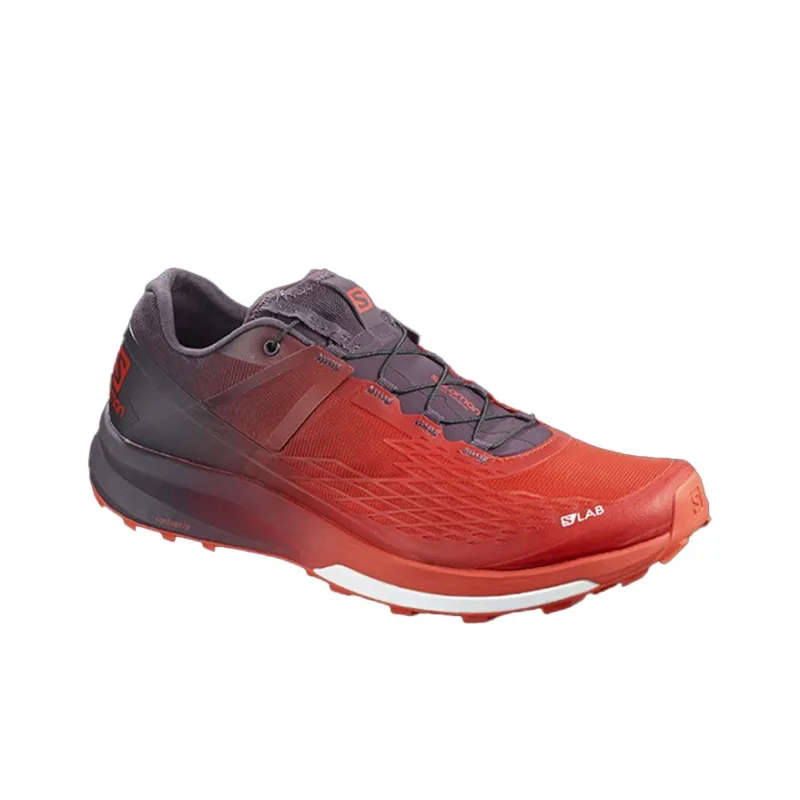 SALOMON S/lab Ultra 2 Slip Resistant, Abrasion Resistant, Breathable Low Top Hiking Shoes Men's Red-2