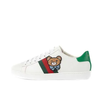 GUCCI ACE Low Top Skateboard Shoes Women's White