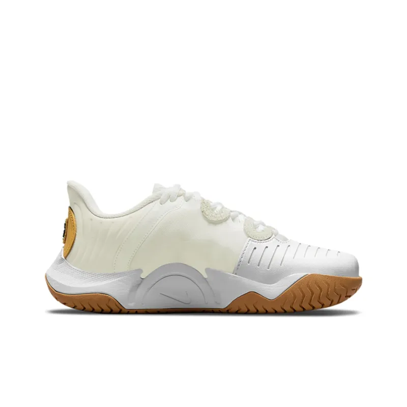 Nike Court Air Zoom Gp Turbo Tennis Shoes White/Orange Women's-1