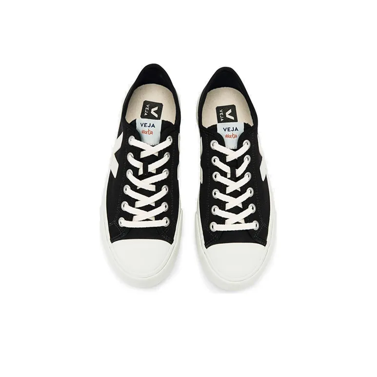 VEJA Canvas Shoes Women's Low Top Black-2