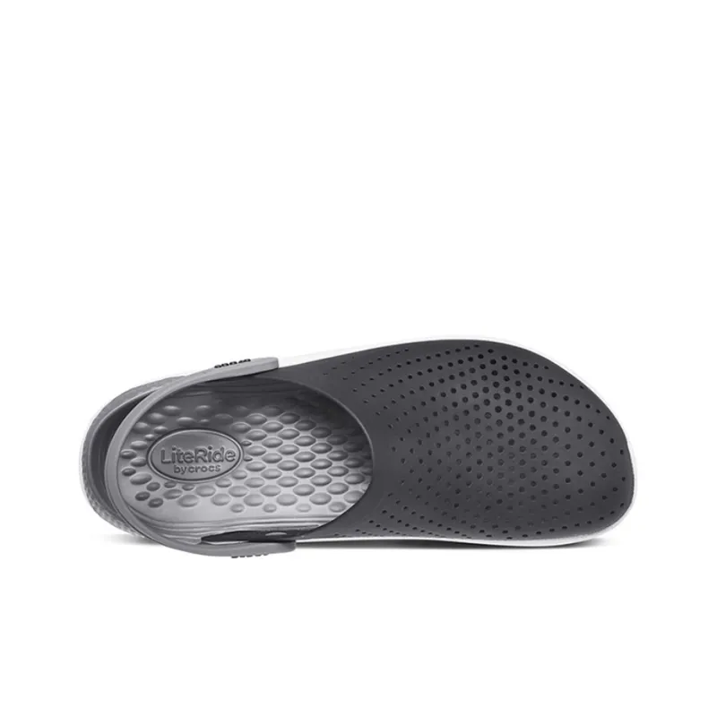 Crocs LiteRide Shoe Sandals Black Smoke Grey Unisex-2