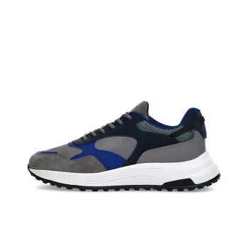 HOGAN Hyperlight Cushioning Anti-Slip And Wear-Resistant Low-Top Casual Shoes Men's Gray Blue