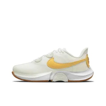 Nike Court Air Zoom Gp Turbo Tennis Shoes White/Orange Women's