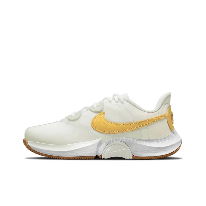 Nike Court Air Zoom Gp Turbo Tennis Shoes White/Orange Women's-0