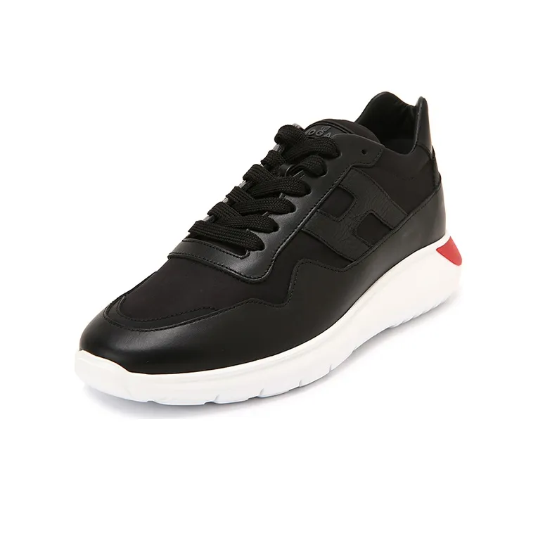 HOGAN Shock Absorbers With Slip Resistant And Abrasion Resistant Properties Low Top Casual Shoes Men's Black-2