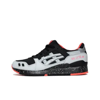 Asics Gel Lyte 3 Anti Slip And Wear Resistant Lightweight Low Top Athletic Shoes Unisex Black Gray