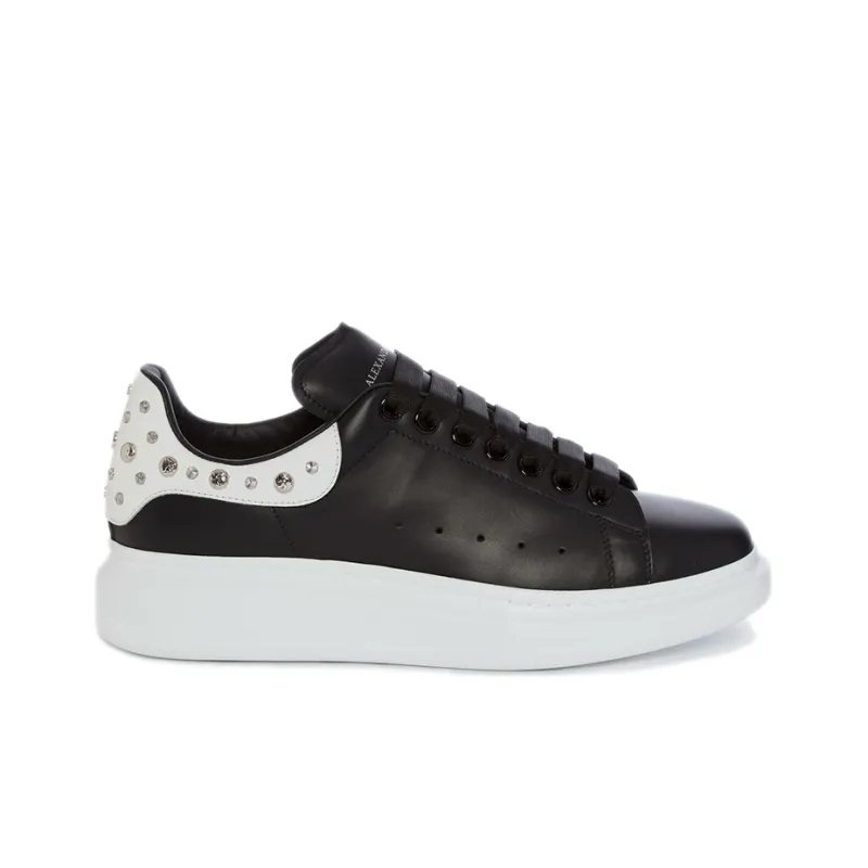 Alexander McQueen Oversized Studded Leather Sneakers 'Black'-1