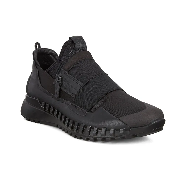 Ecco Zipfle Slip On Low Top Casual Shoes Men's Black-1