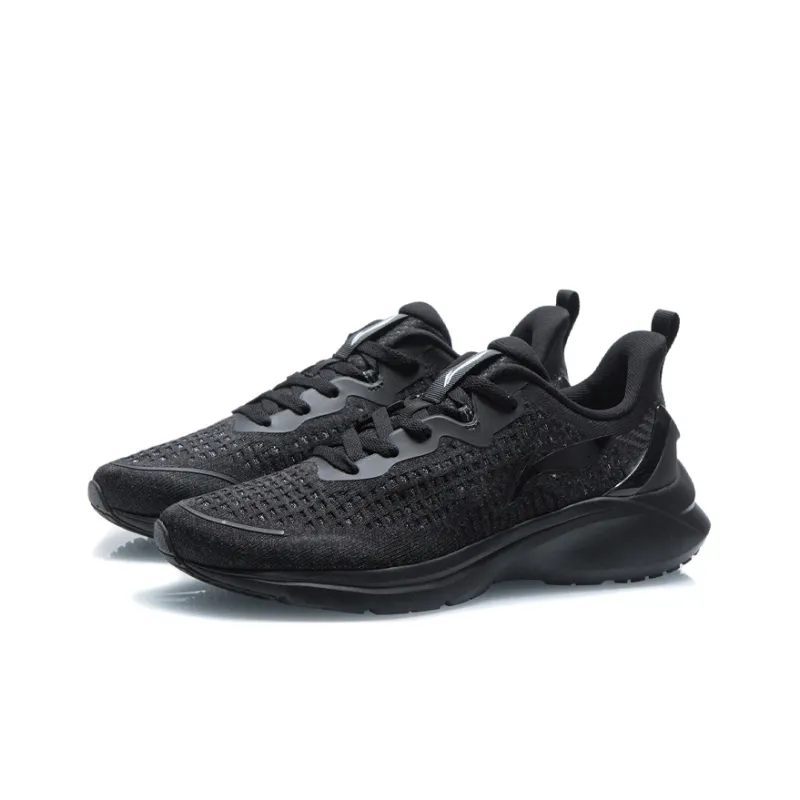LiNing YunQue Shock Absorbing, Non Slip, Wear Resistant, Breathable And Lightweight Low Top Running Shoes Men's Black-2