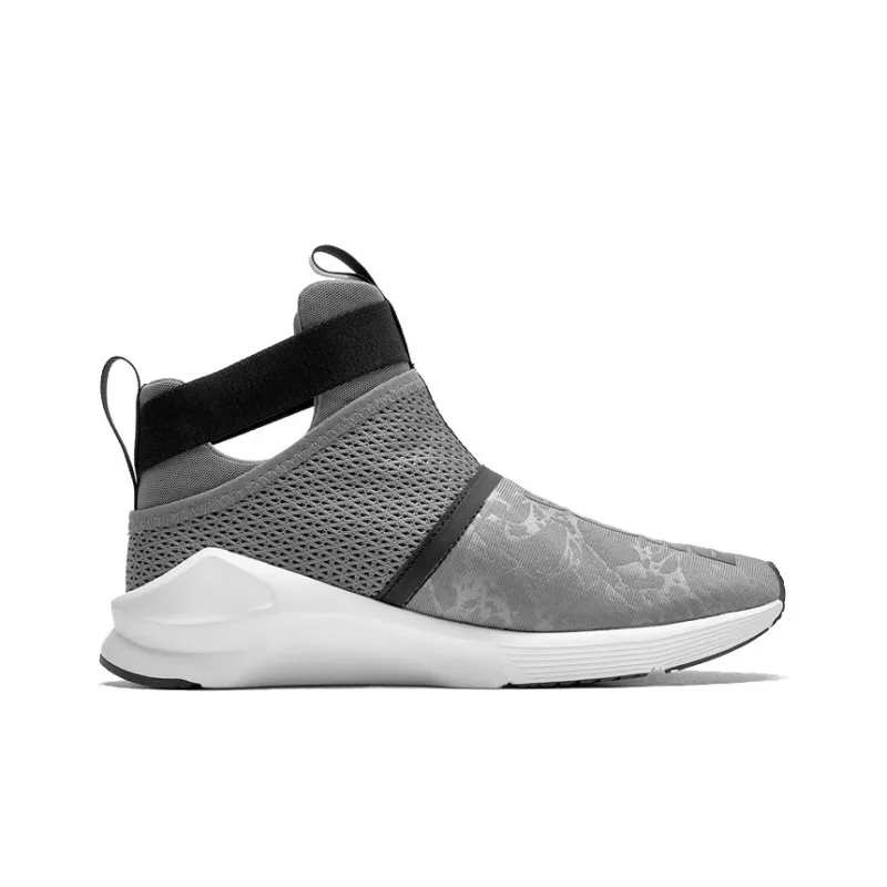 PUMA Fierce Strap High-Top Running Shoes Women's Gray-1