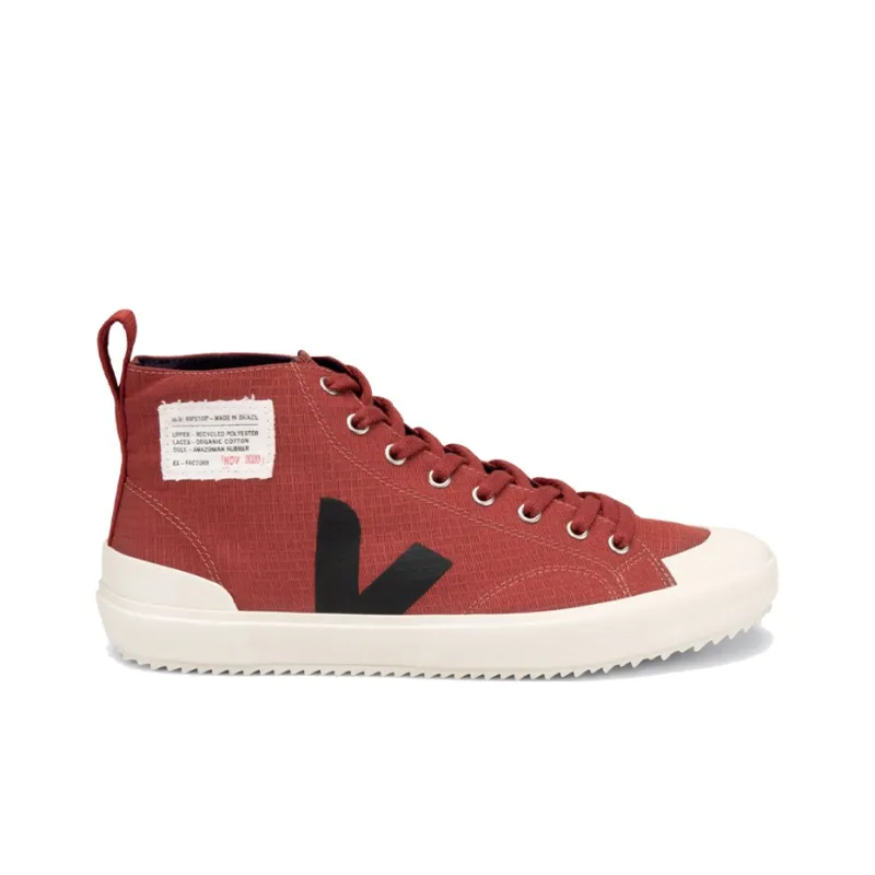 VEJA High-Top Stylish Skateboarding Shoes Unisex Red-1