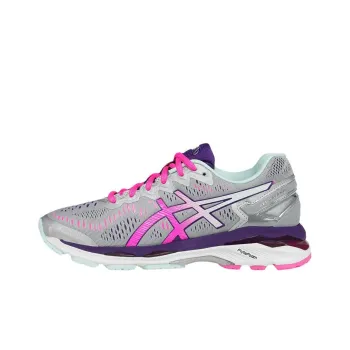 Asics Gel-Kayano 23 Anti-Slip Wear-Resistant Low-Top Running Shoes Women's Gray Purple 2A-Width