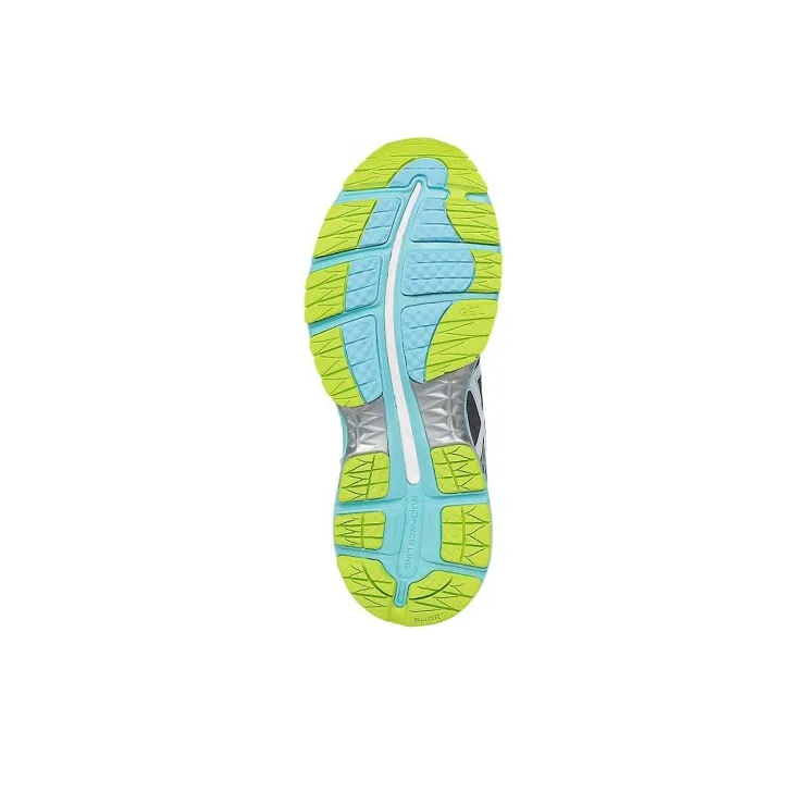 Asics GEL Nimbus 18 Durable Breathable Low Top Running Shoes Women's Gray White-4