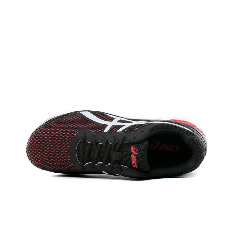 Asics Gel-Evasio Wear-resistant And Lightweight Low-Top Running Shoes Men's Black Red-2