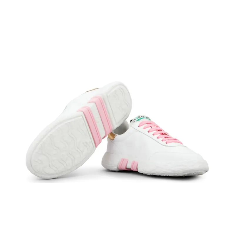 HOGAN Shock Absorbers With Slip Resistant And Abrasion Resistant Properties Low Top Casual Shoes Women's White-3
